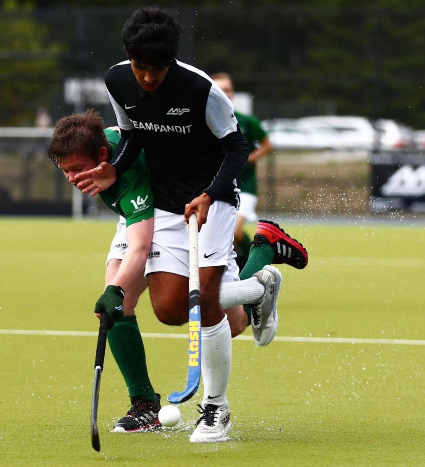 Field hockey action photograph 3